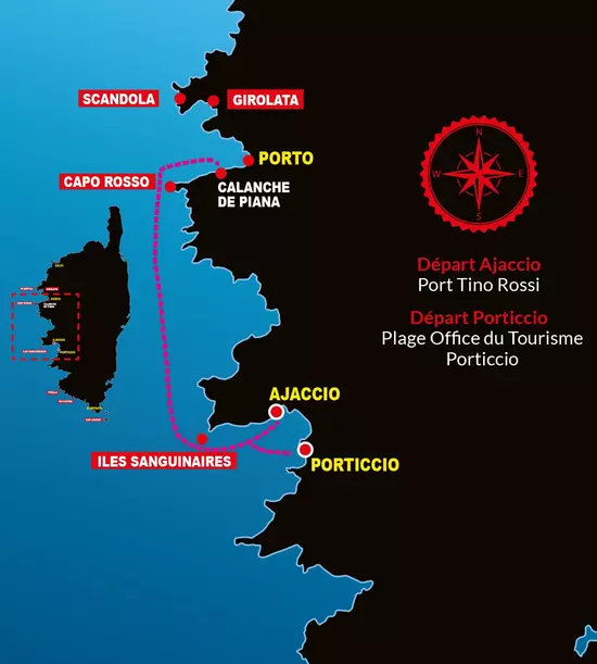Coucher de soleil Tour d'Omigna avec apéritif et Snorkeling 22 personnes maxi
